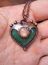 Carica l'immagine nel visualizzatore di Gallery, Love Avventurina e Adularia pesca