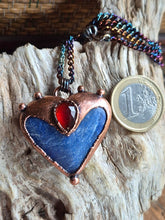 Carica l'immagine nel visualizzatore di Gallery, Love Dumortierite e Granato Hessonite