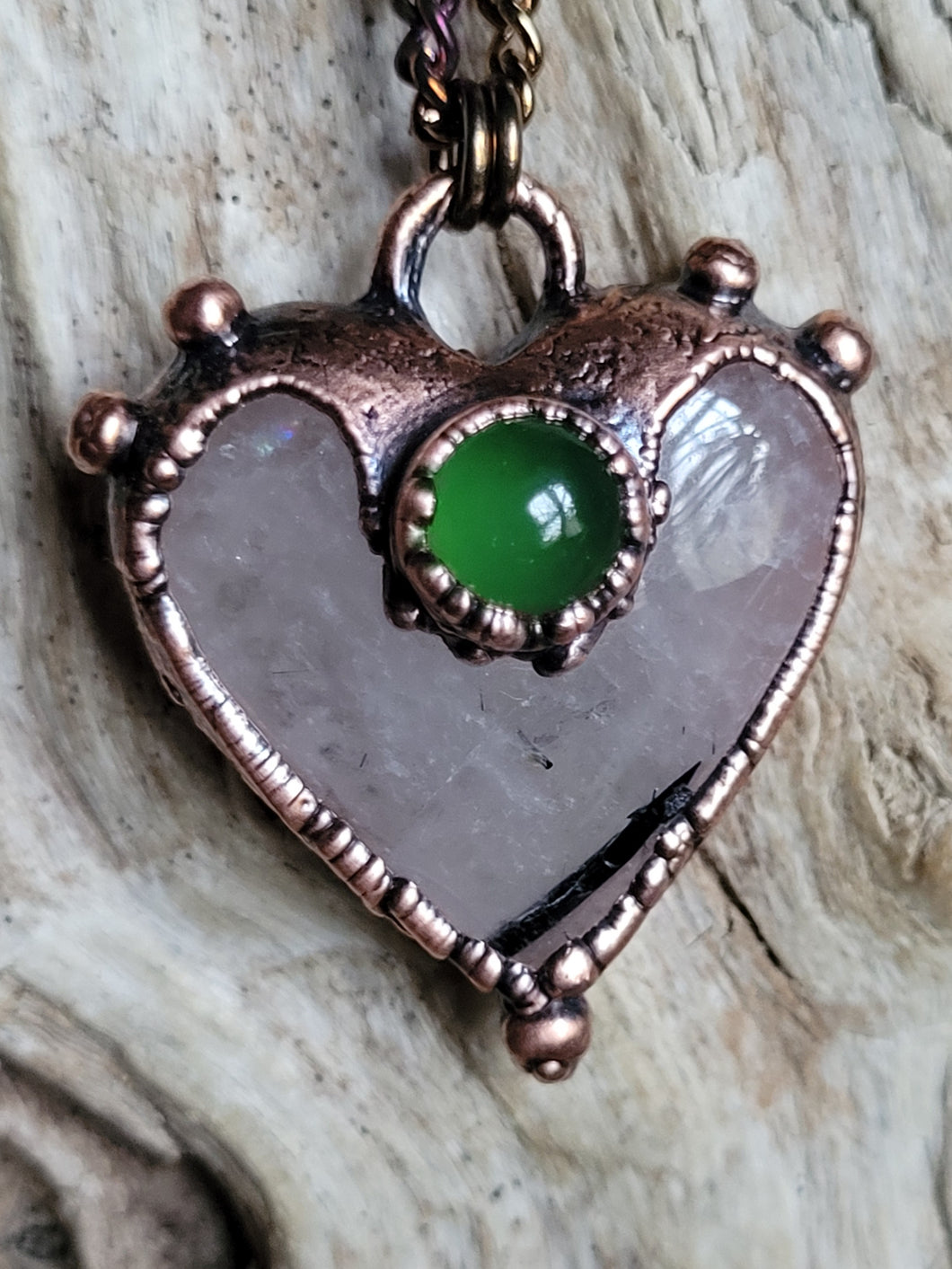 Love Quarzo Tormalinato e Serpentino