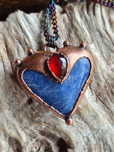 Carica l&#39;immagine nel visualizzatore di Gallery, Love Dumortierite e Granato Hessonite
