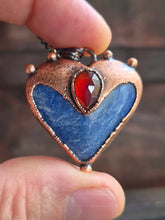 Carica l&#39;immagine nel visualizzatore di Gallery, Love Dumortierite e Granato Hessonite
