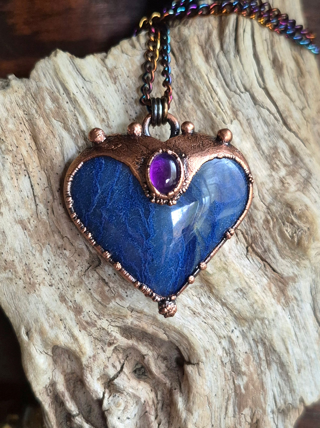 Love Dumortierite e Ametista