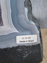 Carica l'immagine nel visualizzatore di Gallery, L'Anima dello Spazio: Geode di Agata e Ametista dal Brasile
